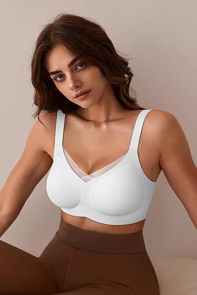 Supportive Mesh Crossover Bras